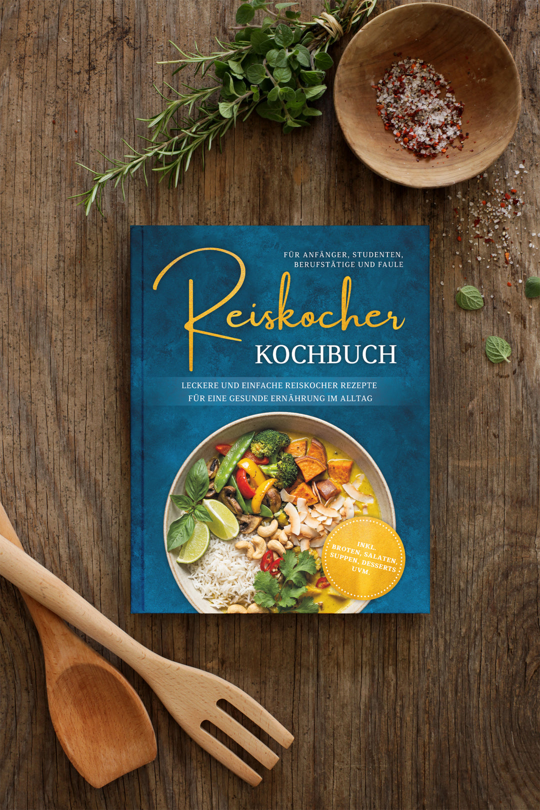 Reiskocher Kochbuch für Anfänger, Studenten, Berufstätige & Faule: Leckere und einfache Reiskocher Rezepte für eine gesunde Ernährung im Alltag