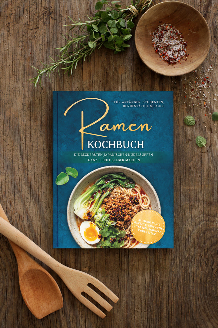 Ramen Kochbuch für Anfänger, Studenten, Berufstätige & Faule: Die leckersten japanischen Nudelsuppen ganz leicht selber machen - authentische Rezepte, einfache Zutaten, schnell zubereitet