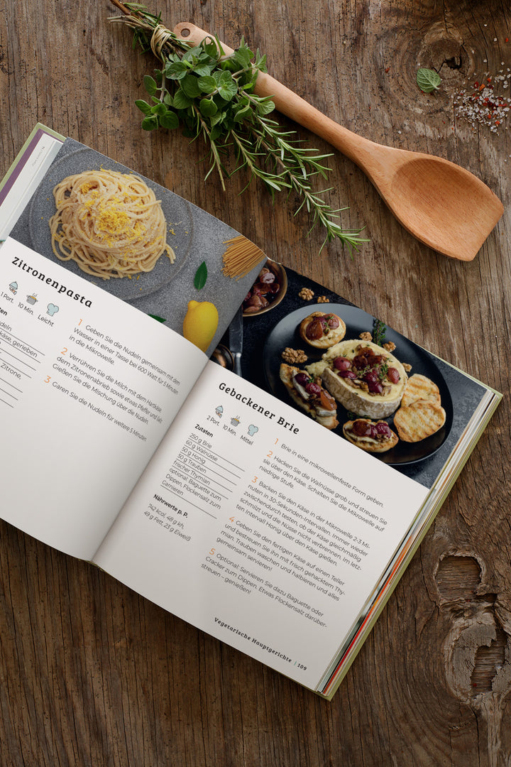 Mikrowellen Kochbuch für Anfänger, Studenten, Berufstätige & Faule: Die leckersten Mikrowellen Rezepte für eine gesunde Ernährung im Alltag