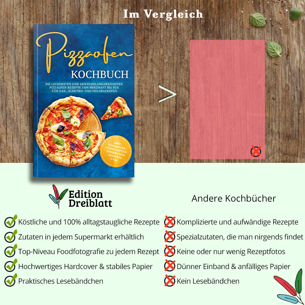 Pizzaofen Kochbuch: Die leckersten und abwechslungsreichsten Pizzaofen Rezepte von herzhaft bis süß für Gas-, Elektro- und Holzbackofen