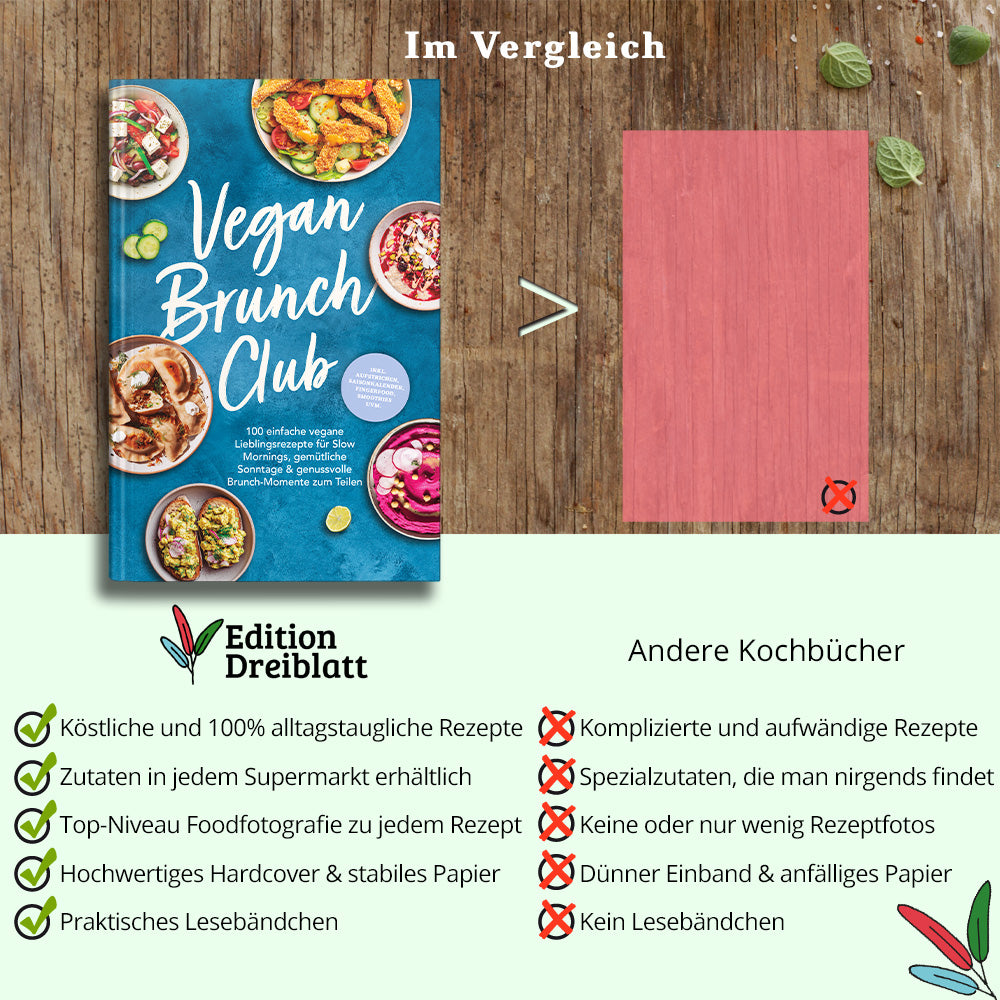 Vegan Brunch Club: 100 einfache vegane Lieblingsrezepte für Slow Mornings, gemütliche Sonntage & genussvolle Brunch-Momente zum Teilen - inkl. Aufstrichen, Fingerfood, Smoothies, Saisonkalender uvm.