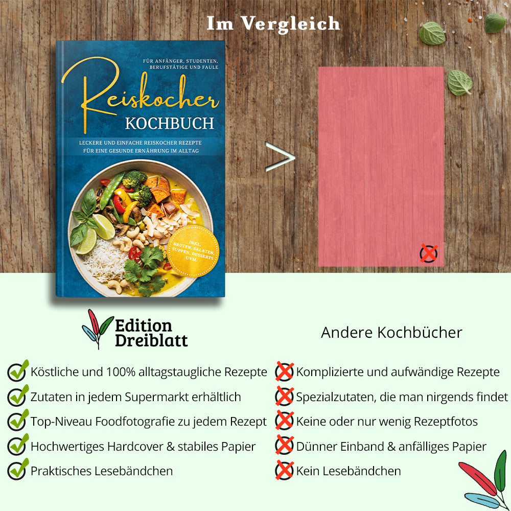 Reiskocher Kochbuch für Anfänger, Studenten, Berufstätige & Faule: Leckere und einfache Reiskocher Rezepte für eine gesunde Ernährung im Alltag