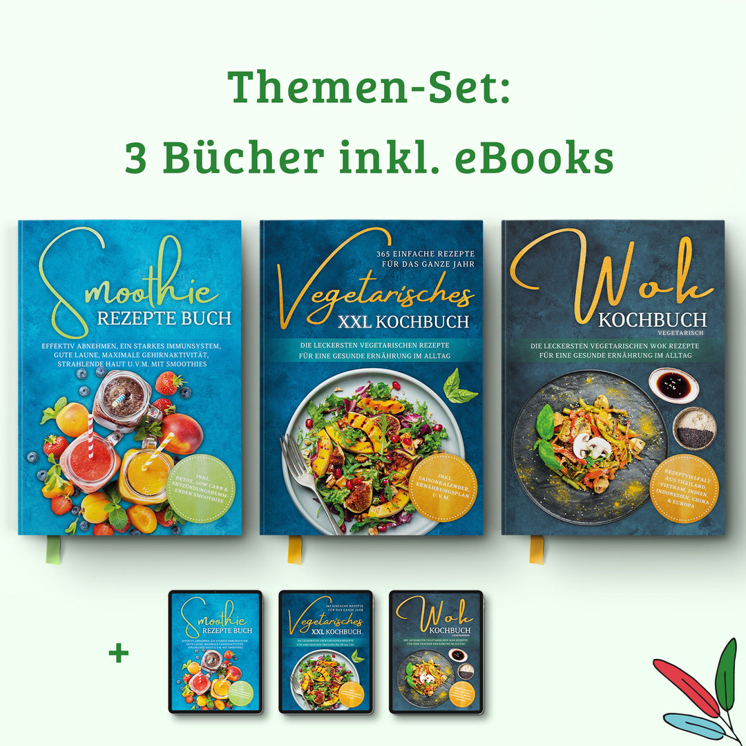 Vegetarisches XXL Kochbuch - 365 einfache Rezepte für das ganze Jahr: Die leckersten vegetarischen Rezepte für eine gesunde Ernährung im Alltag