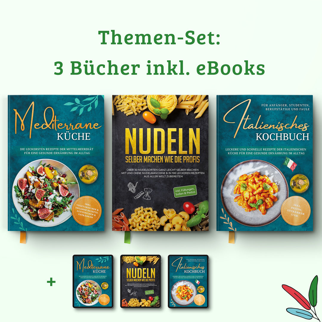 Nudeln selber machen wie die Profis: Über 30 Nudelsorten ganz leicht selber machen mit und ohne Nudelmaschine & in 100 leckeren Rezepten aus aller Welt zubereiten