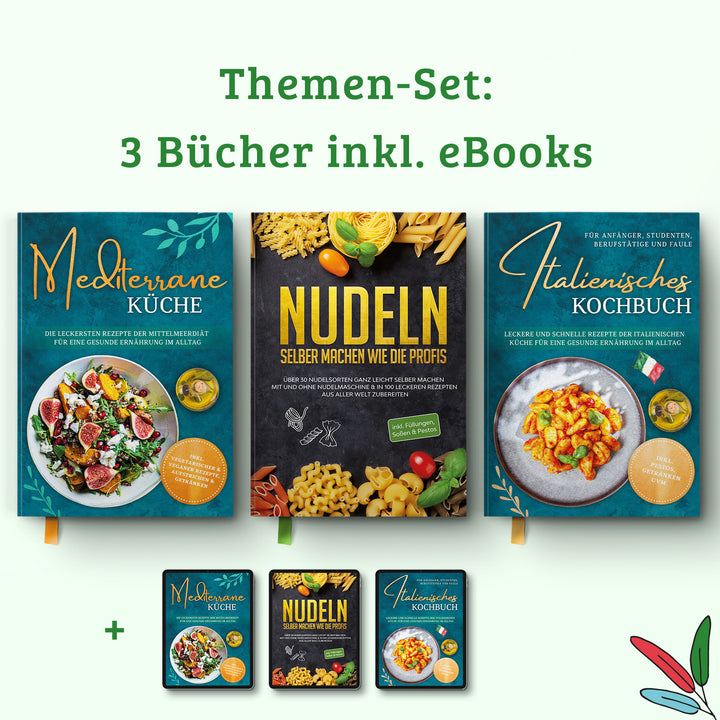 Nudeln selber machen wie die Profis: Über 30 Nudelsorten ganz leicht selber machen mit und ohne Nudelmaschine & in 100 leckeren Rezepten aus aller Welt zubereiten