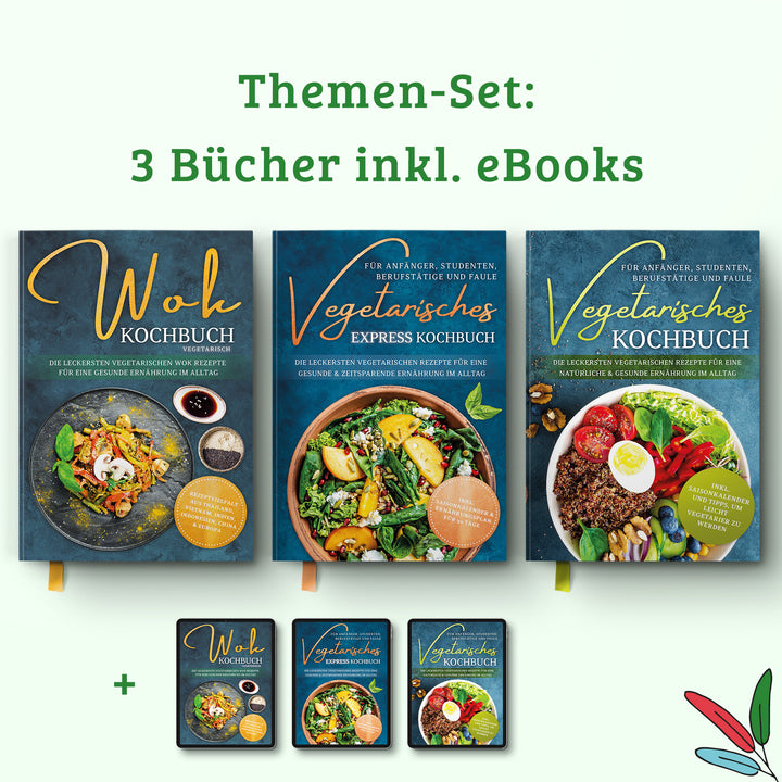 Vegetarisches Express Kochbuch für Anfänger, Studenten, Berufstätige und Faule: Die leckersten vegetarischen Rezepte für eine gesunde & zeitsparende Ernährung im Alltag