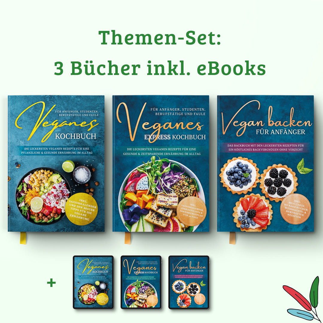 Veganes Express Kochbuch für Anfänger, Studenten, Berufstätige und Faule: Die leckersten veganen Rezepte für eine gesunde & zeitsparende Ernährung im Alltag