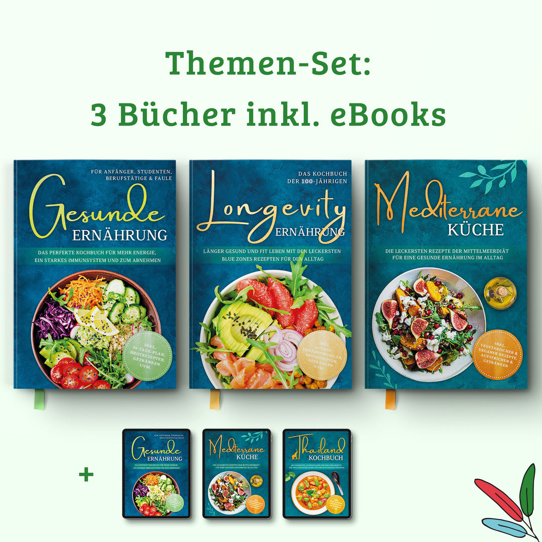 Longevity Ernährung - Das Kochbuch der 100-Jährigen: Länger gesund und fit leben mit den leckersten Blue Zones Rezepten für den Alltag