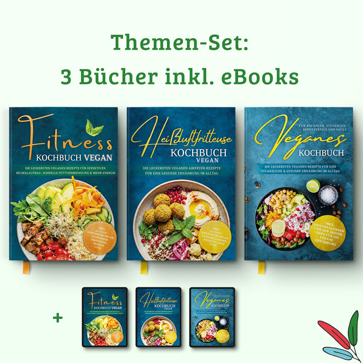 Heißluftfritteuse Kochbuch VEGAN: Die leckersten veganen Airfryer Rezepte für eine gesunde Ernährung im Alltag