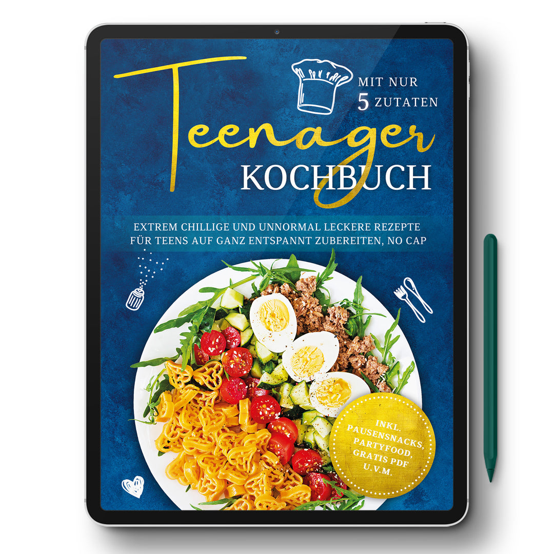 Teenager Kochbuch mit nur 5 Zutaten: Extrem chillige und unnormal leckere Rezepte für Teens auf ganz entspannt zubereiten, no cap