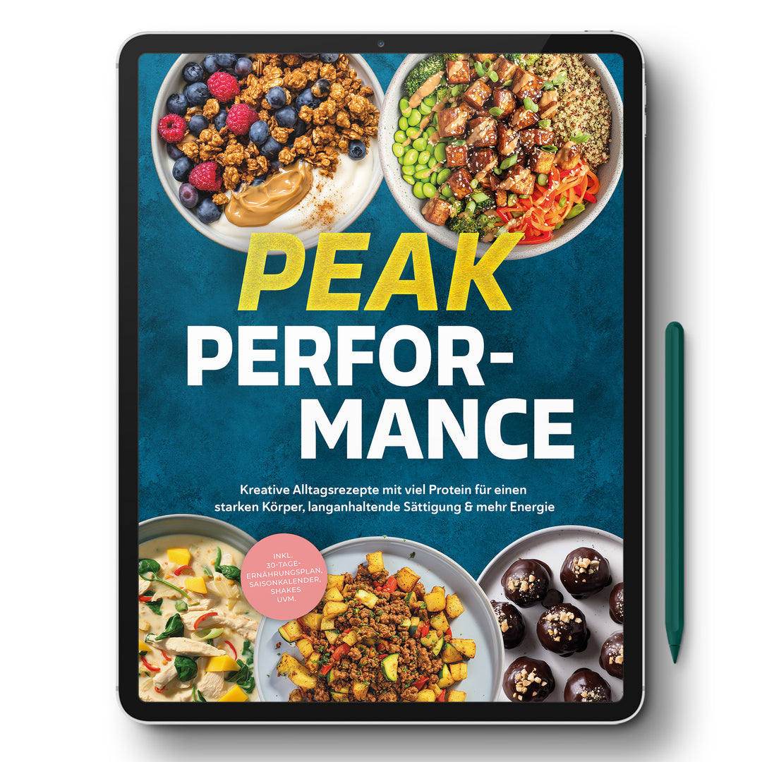 Fitness Kochbuch - Peak Performance: Kreative Alltagsrezepte mit viel Protein für einen starken Körper, langanhaltende Sättigung & mehr Energie.